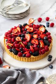 Fruit Tarts with Custard Filling