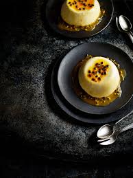 Vanilla Panna Cotta with Passionfruit Glaze