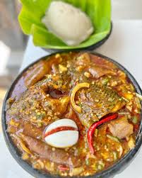 Banku and Okra Stew