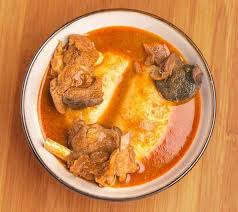 Goat Light Soup with Fufu